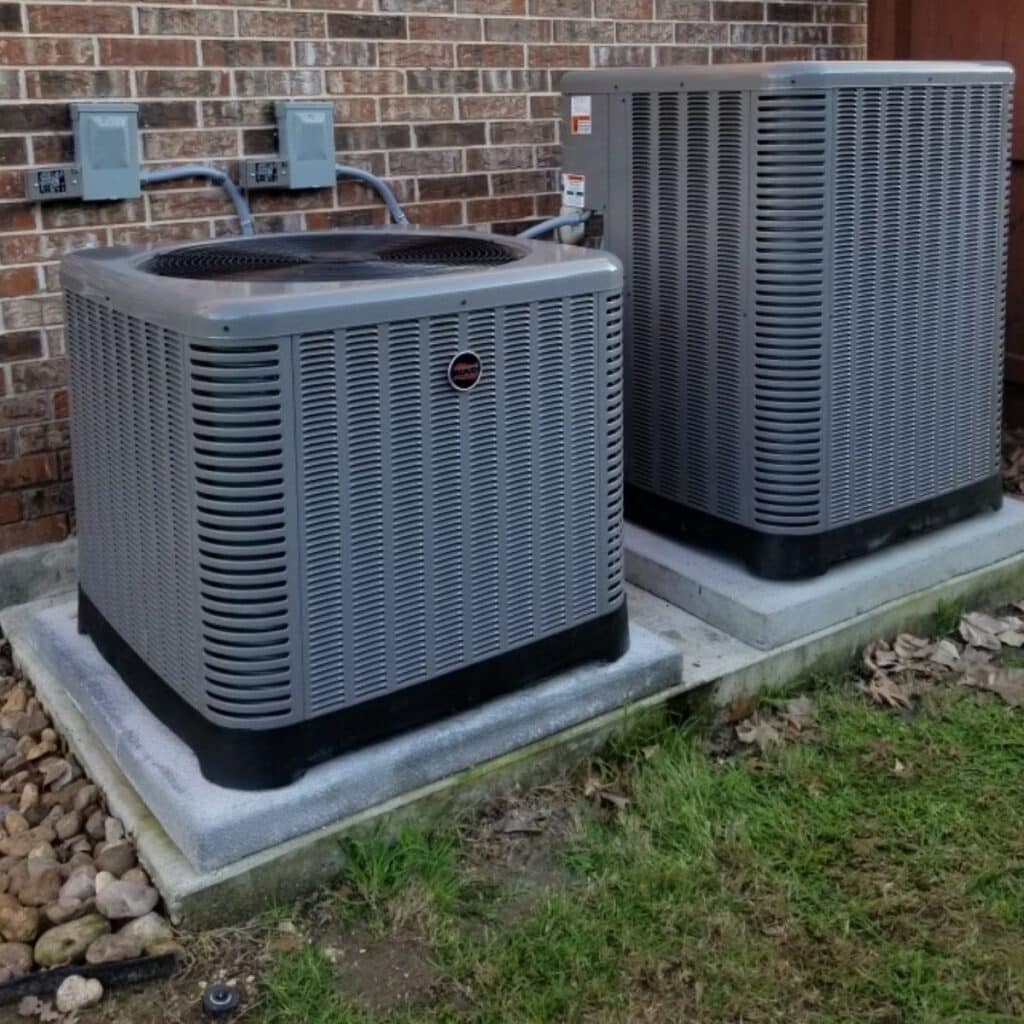two hvac units side by side