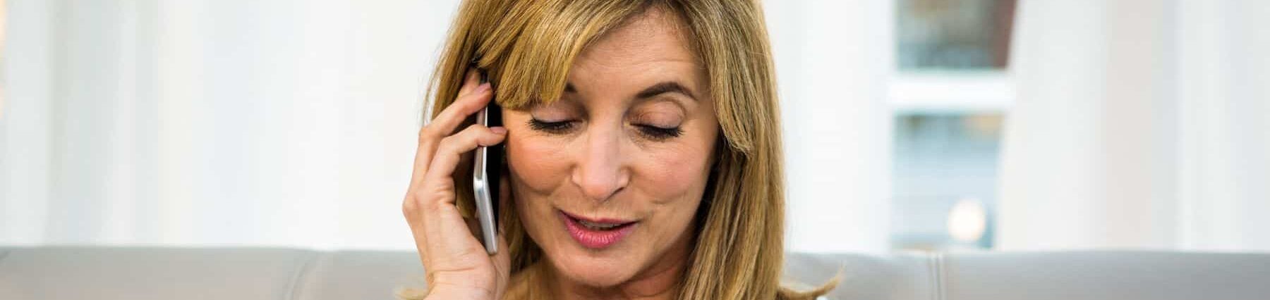 woman talking on her smart phone